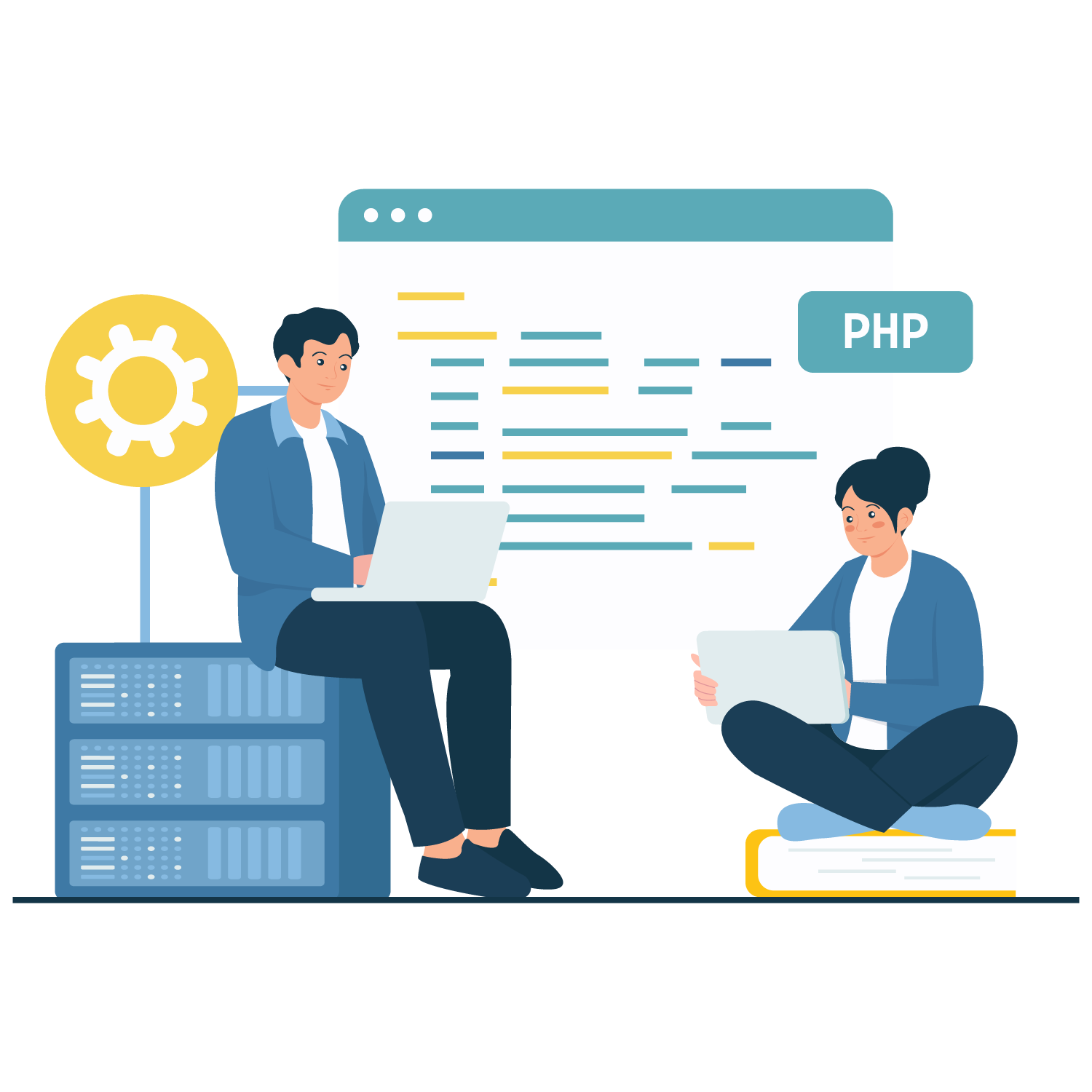 php website design construction and development