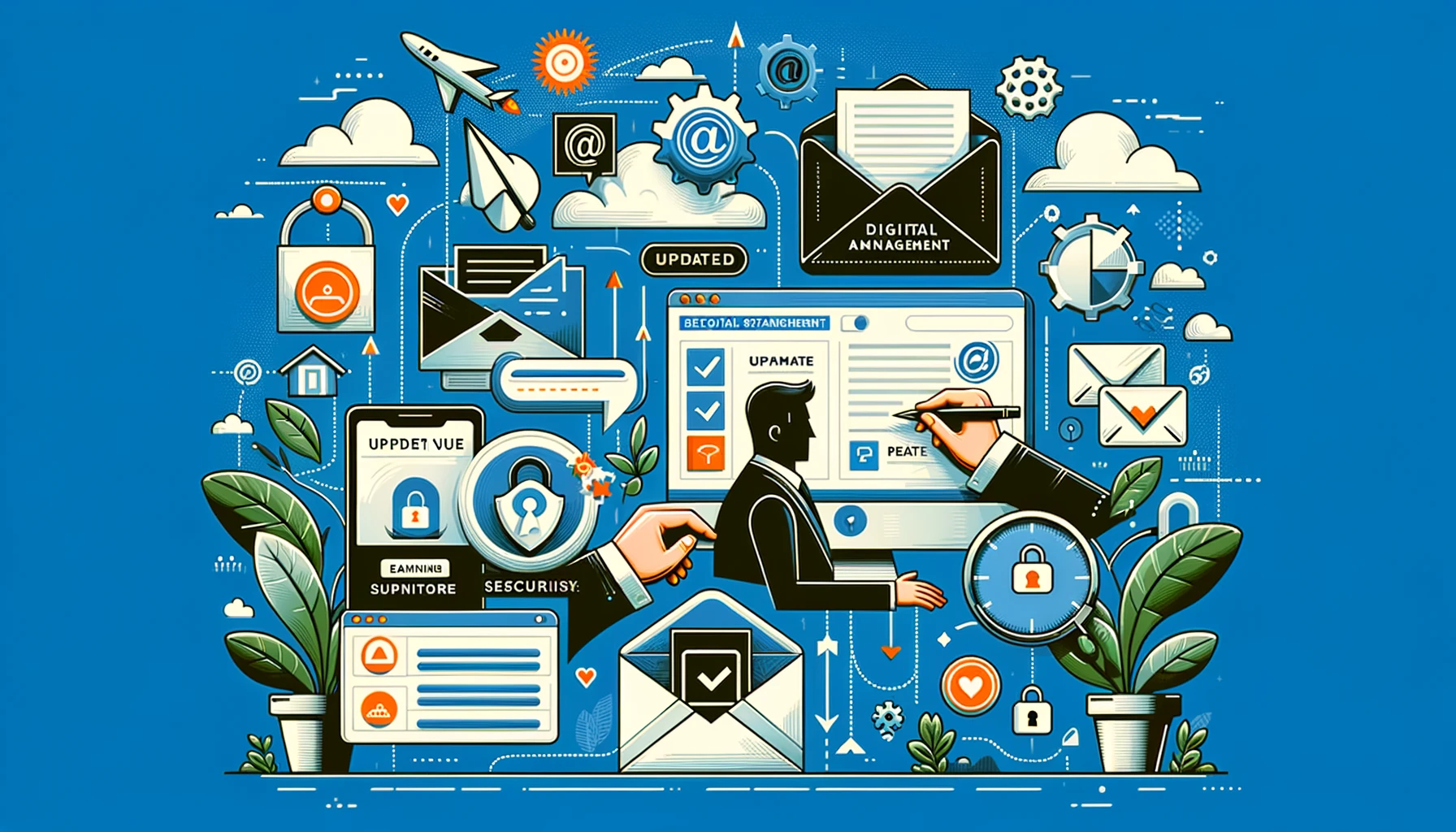 email website after an employee leaves